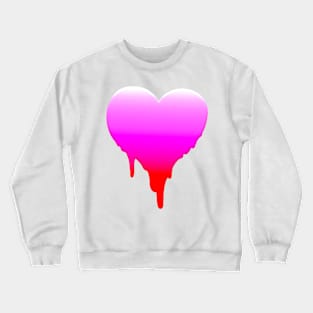 MELTY HEART GRADIENT GREETING CARD Crewneck Sweatshirt